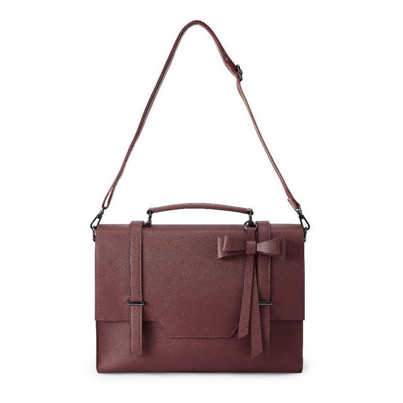 Ecosusi Bolso Maletín WORKS para laptop de hasta 15.6 '' - vino tinto-4