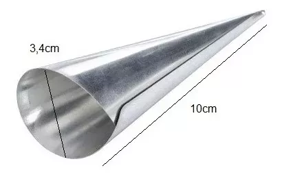 Pack X18 Cono Molde Para Cannoli Cachito Croissant Pan Danes -3