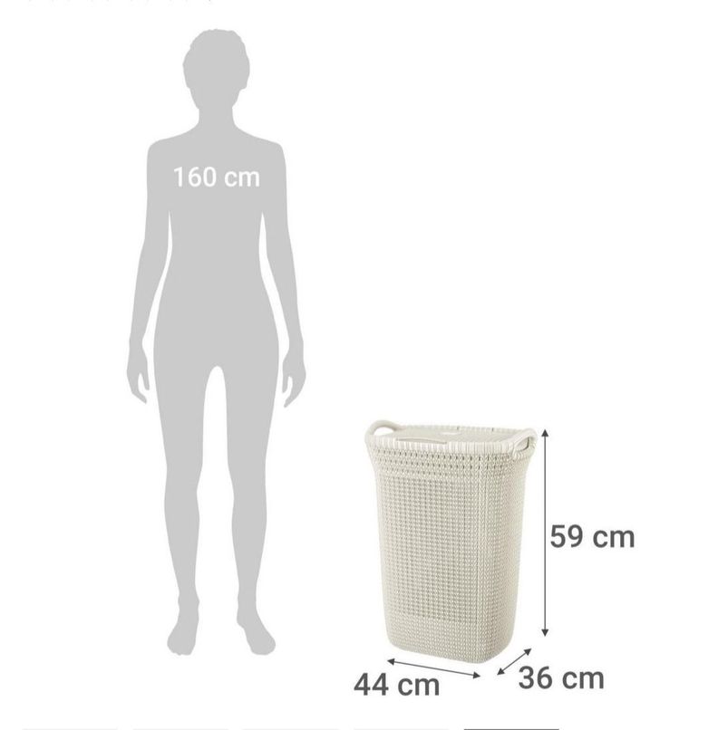 Cesto Canasto Para Ropa Khipu 60 Lts Con Tapa-4