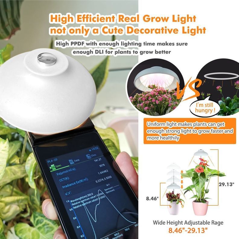 Macetero rectangular autorregante + LED indoor-7