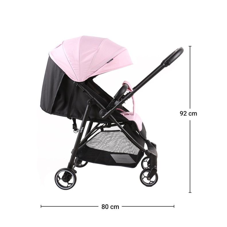 Coche de Paseo – Reversible High Rosa Babymine-1