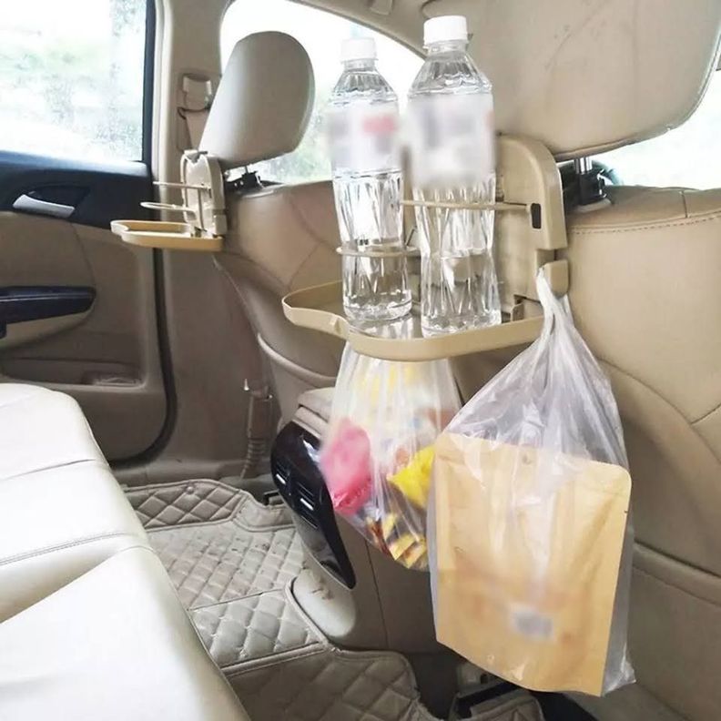 Bandeja De Comida Para Auto Bebida Repisa Plegable Soporte-4