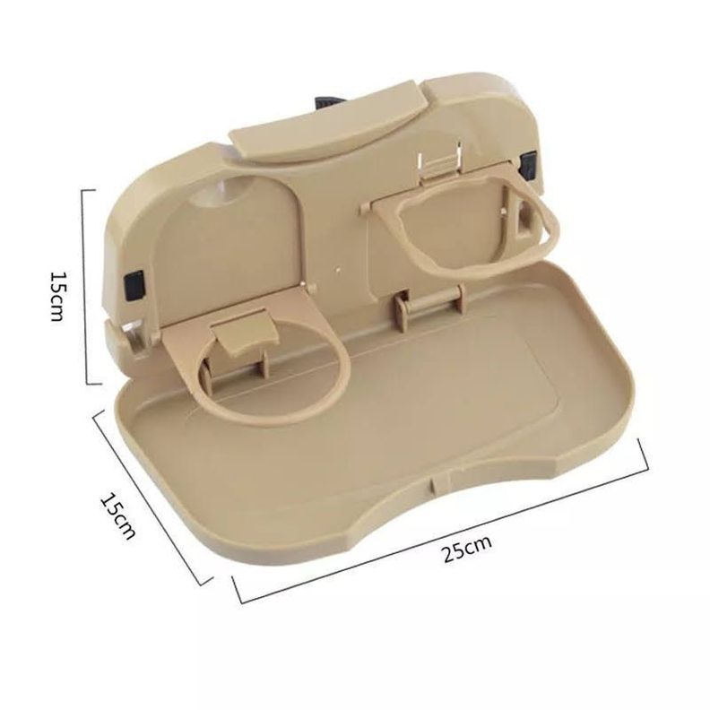 Bandeja De Comida Para Auto Bebida Repisa Plegable Soporte-3
