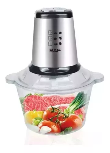 Procesador Picador Eléctrico Carne Alimentos De Vidrio 2l-0