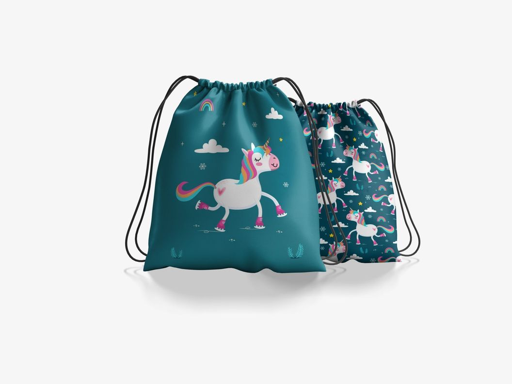 Morral infantil ANHIZ diseño Unicornio interior impermeable M9-1