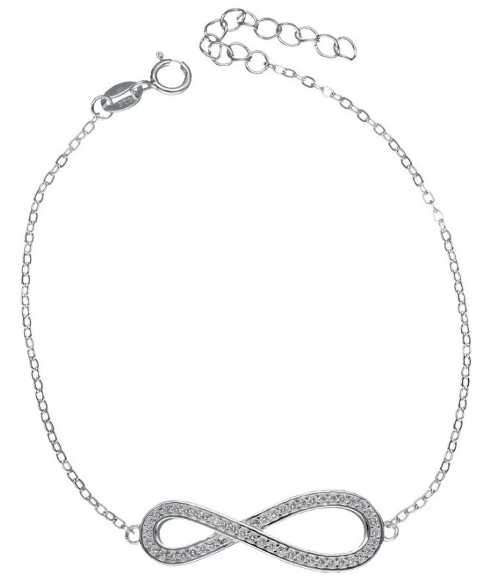 Pulsera Infinito Plata 925 Moda-0