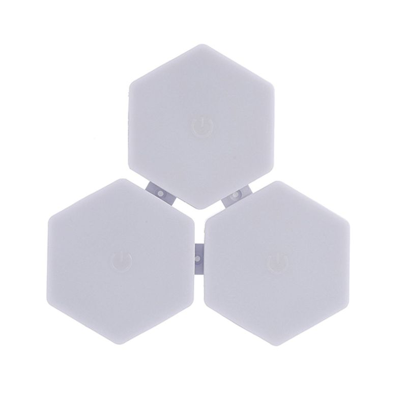 Set de 3 Luces Hexagonales LED con Control-0