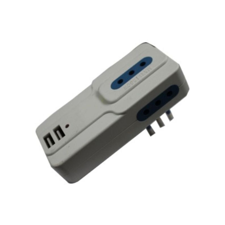Enchufe triple con puerto usb-0