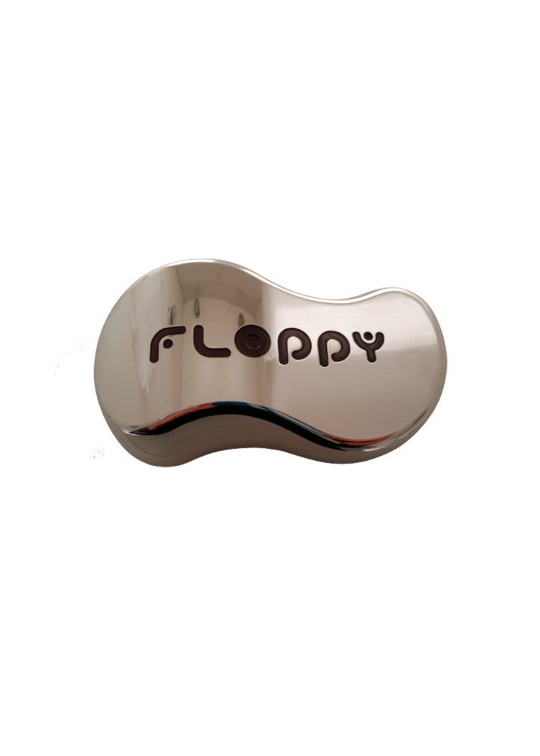 Cepillo Español Floppy Luxury Antifrizz Desenredante Cromado Brillante-1