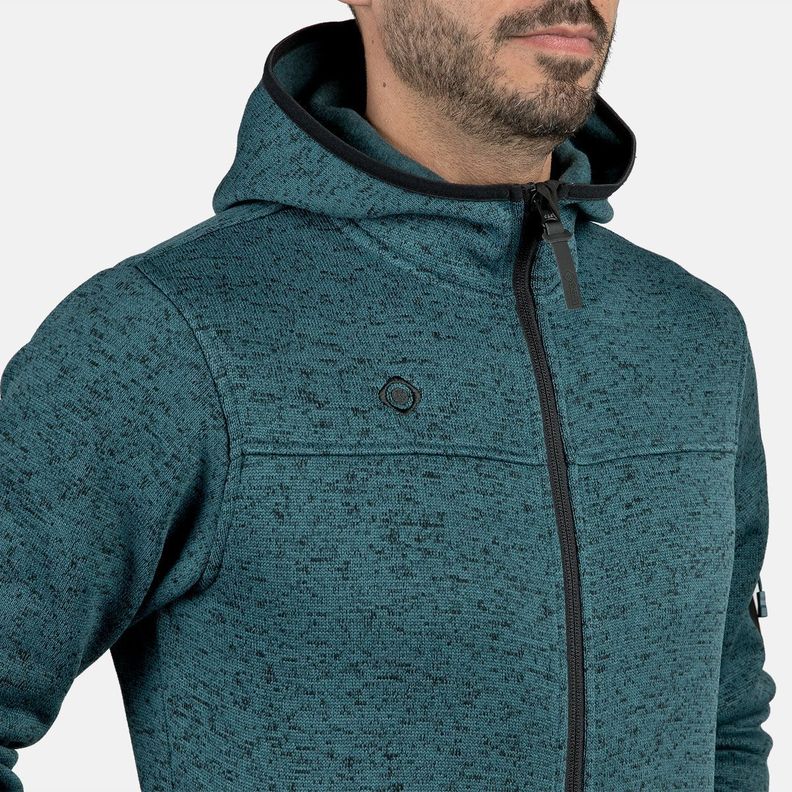 Alder Chaqueta de punto con capucha, urbana y deportiva para Hombre-3