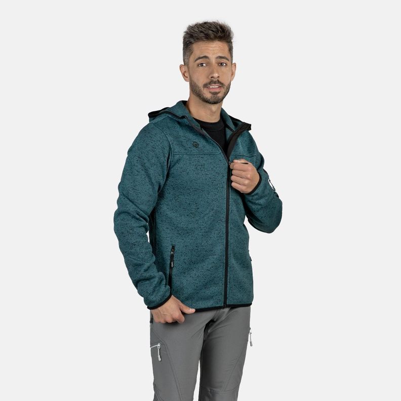 Alder Chaqueta de punto con capucha, urbana y deportiva para Hombre-1