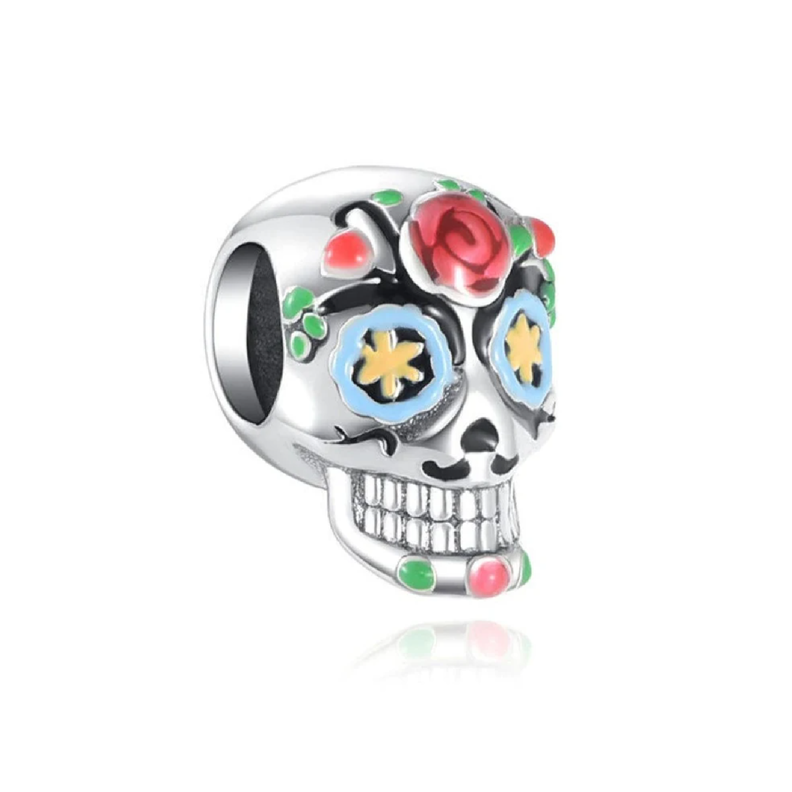 Charm Calavera Mexicana en Plata Fina 925-1