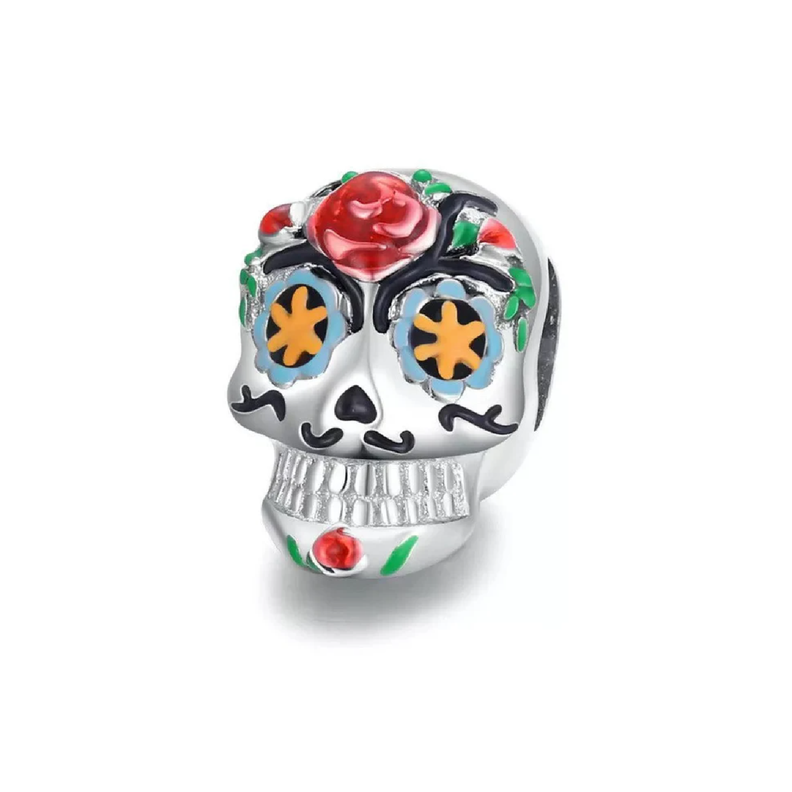 Charm Calavera Mexicana en Plata Fina 925-0