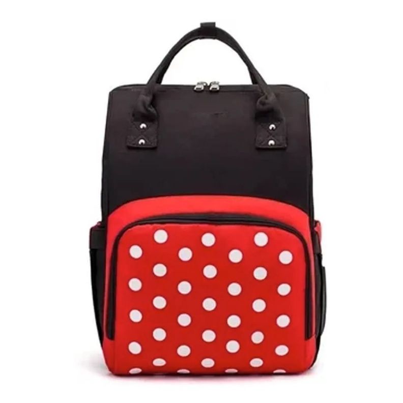 Mochila Bolso Pañalera Maternal Diseño Minnie Mouse-0