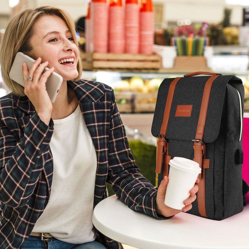 Mochila Maleta Antirrobo Puerto Usb Notebook Impermeable-7