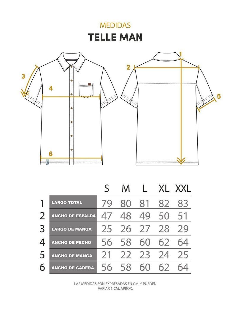 Guayabera Telle Print Crudo Hombre-4