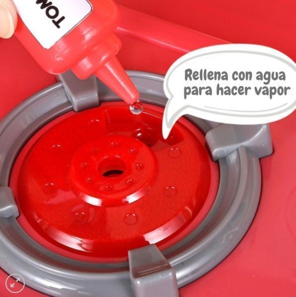 Cocina de Juguete Rosada de 65 Pcs 100cm Alto, Vapor,agua-5