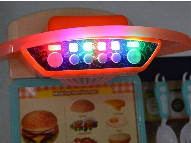 Cocina de Juguete Rosada de 65 Pcs 100cm Alto, Vapor,agua-3