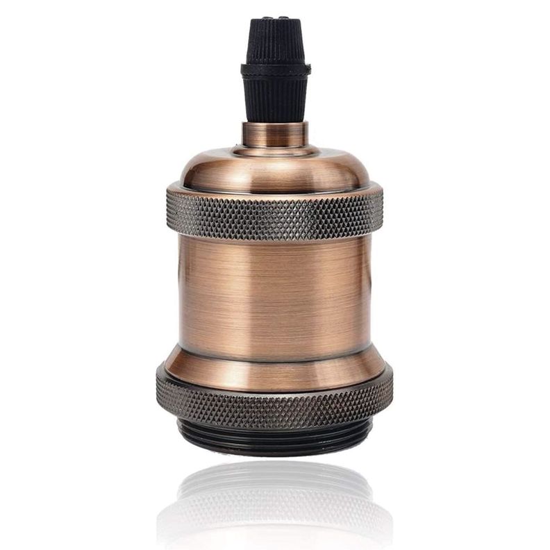 Soquete E-27 Retro Bronce Vintage-0