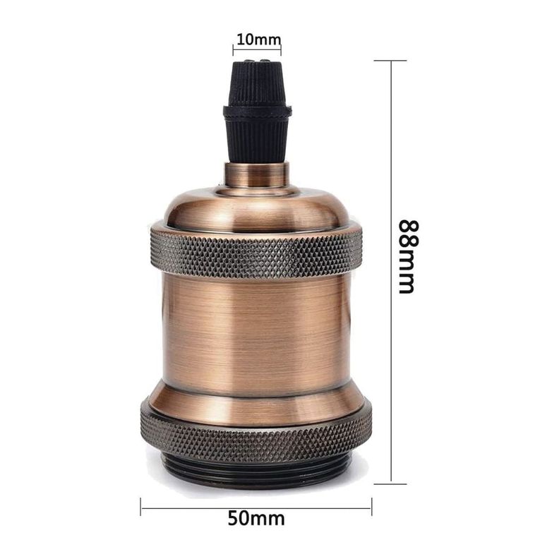 Soquete E-27 Retro Bronce Vintage-3