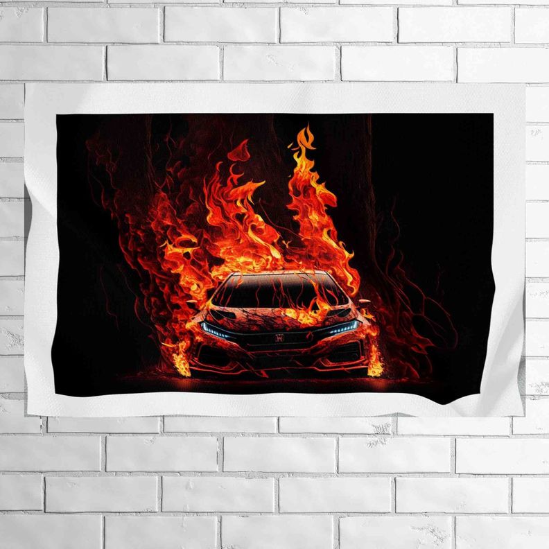 Tela Impermeable Estampada Carros D27 50cm x 70cm-0