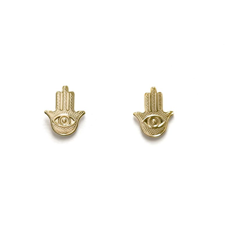 Aros Mano Fátima Enchapado Oro 18K-0