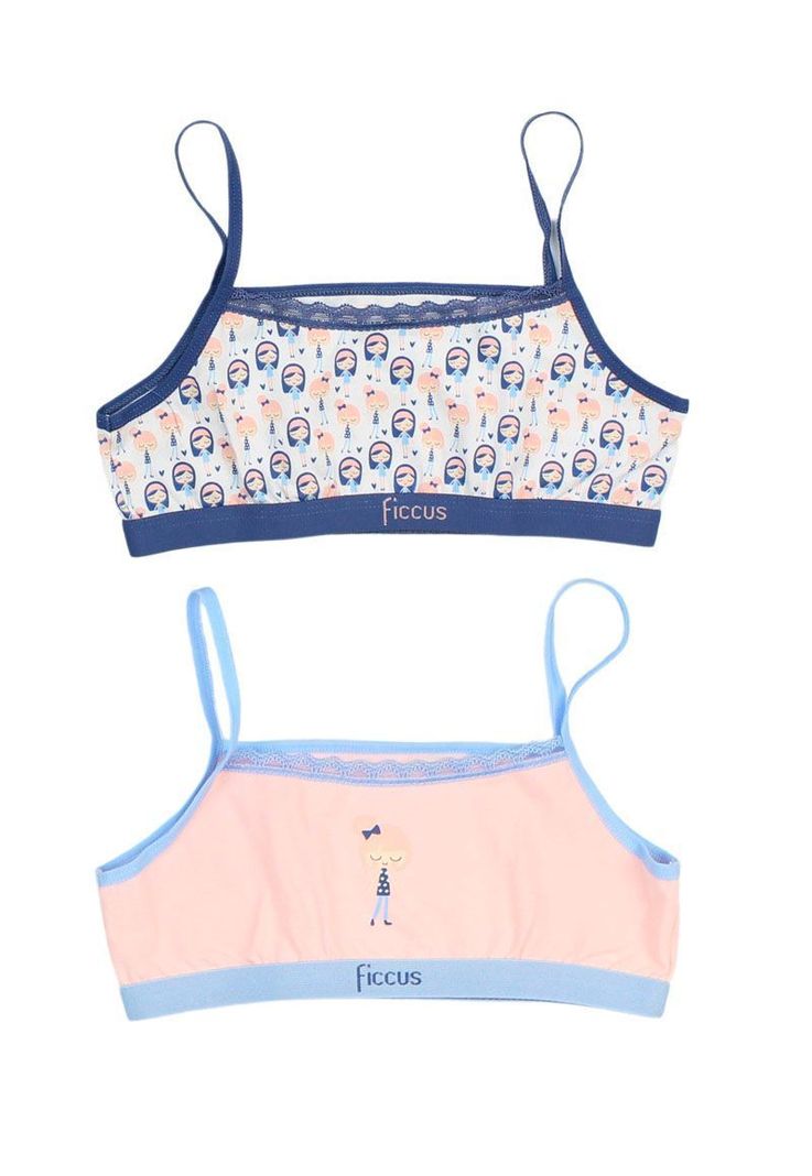 Pack doble sostén kids niña  ficcus 647-0