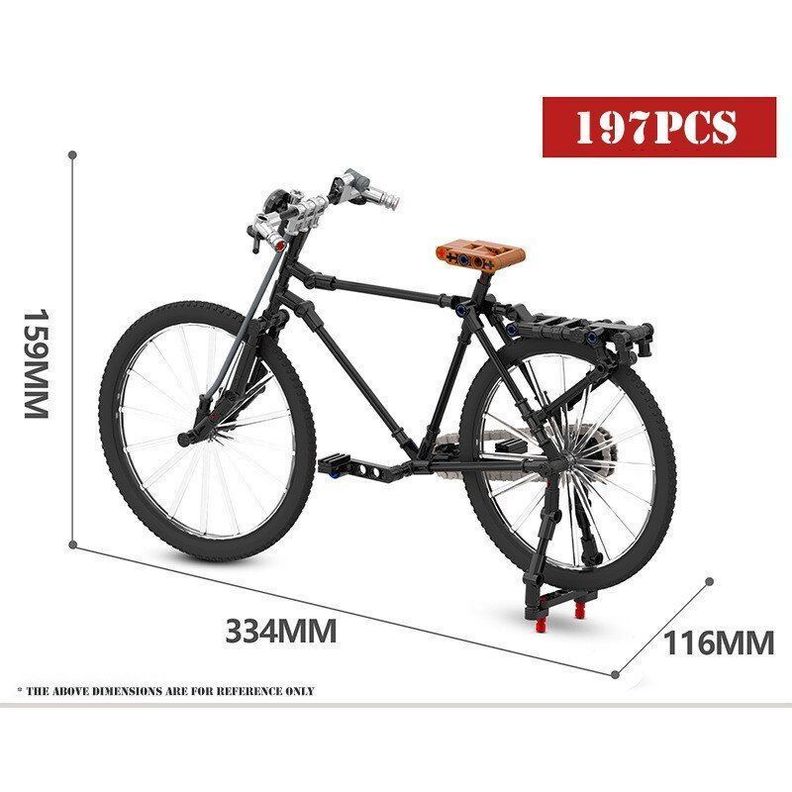 Bicicleta a Escala Armable Color Negro - 198 pcs-2