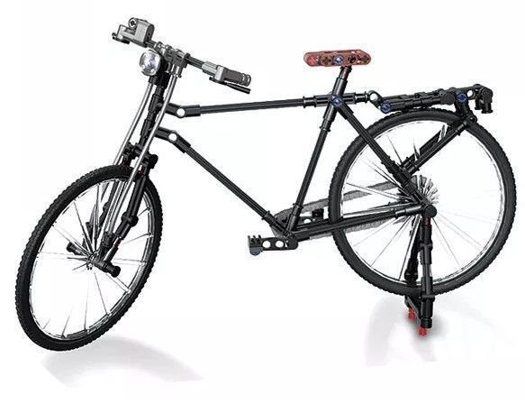 Bicicleta a Escala Armable Color Negro - 198 pcs-0