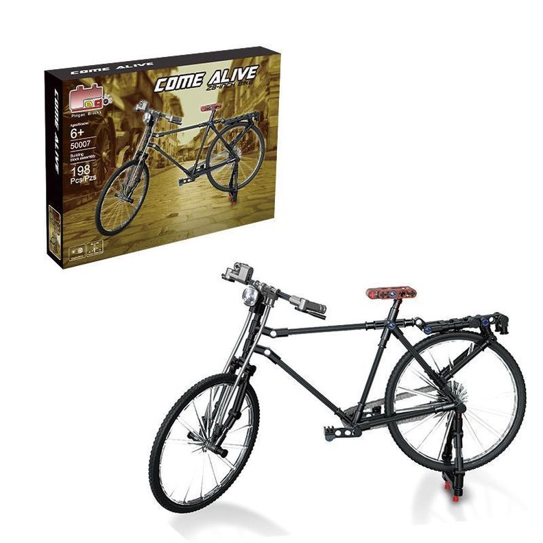 Bicicleta a Escala Armable Color Negro - 198 pcs-1