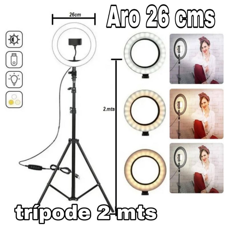 ARO LED 26 CM CON TRIPODE-1