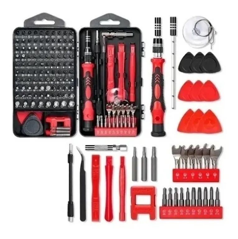 Set Kit Juego Destornillador 135 En 1 Precisión Magnéticos-0