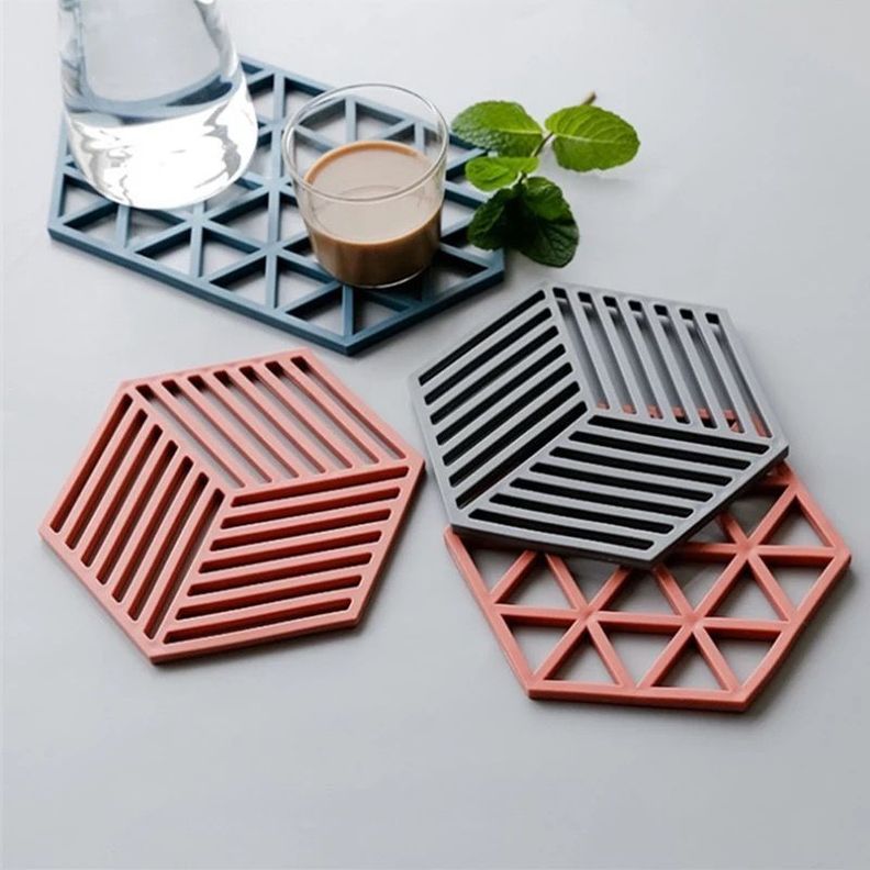 Alfombrilla de Aislamiento térmico, Posavasos para Ollas o Fuentes Calientes.-1