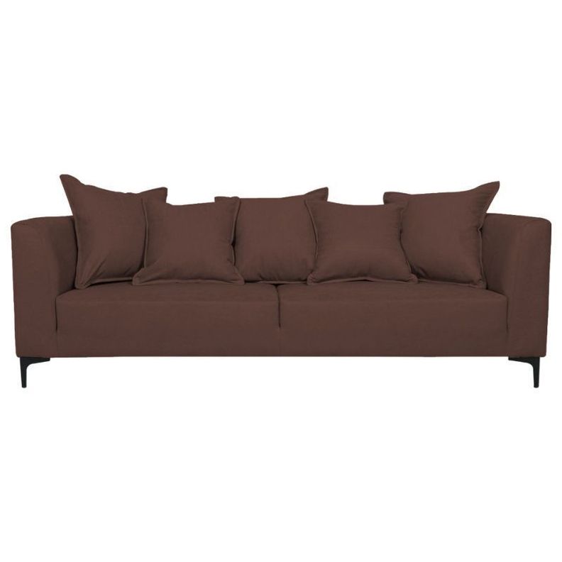 Sofa Cordelia Felpa Cafe 3 Cuerpos