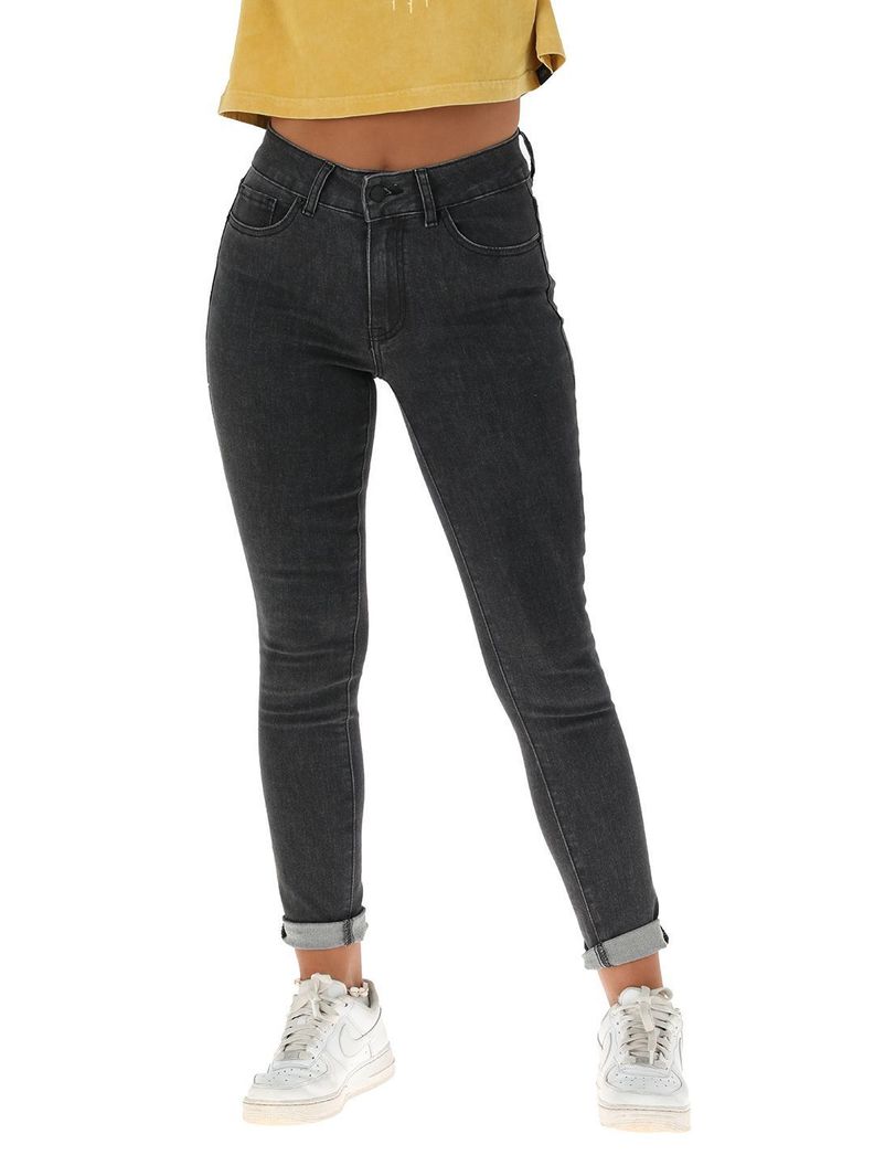 Pantalon Jeans Palqui Negro Mujer-0
