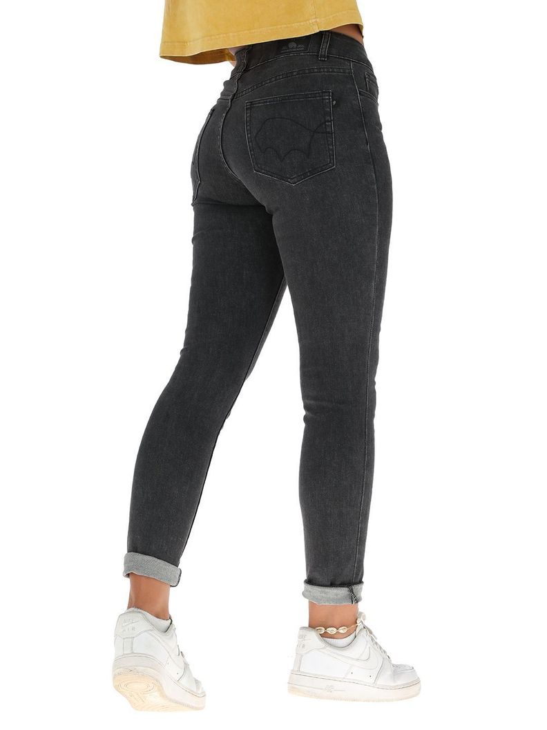 Pantalon Jeans Palqui Negro Mujer-2