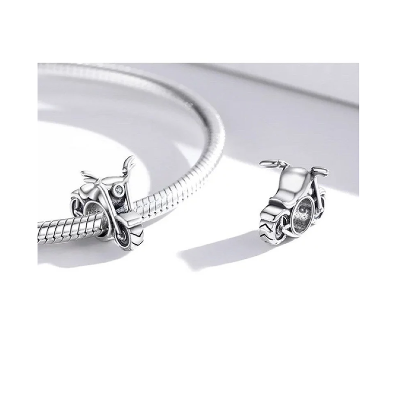 Charm Motocicleta en Plata Fina 925 SILVER HEART-1