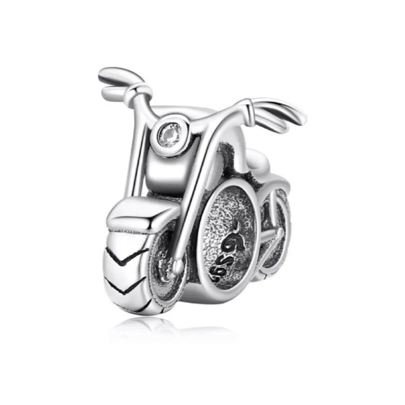 Charm Motocicleta en Plata Fina 925 SILVER HEART-0