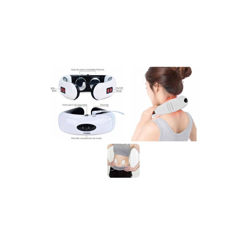Masajeador De Cuello Electro Estimulador Portátil - Puntostore-1
