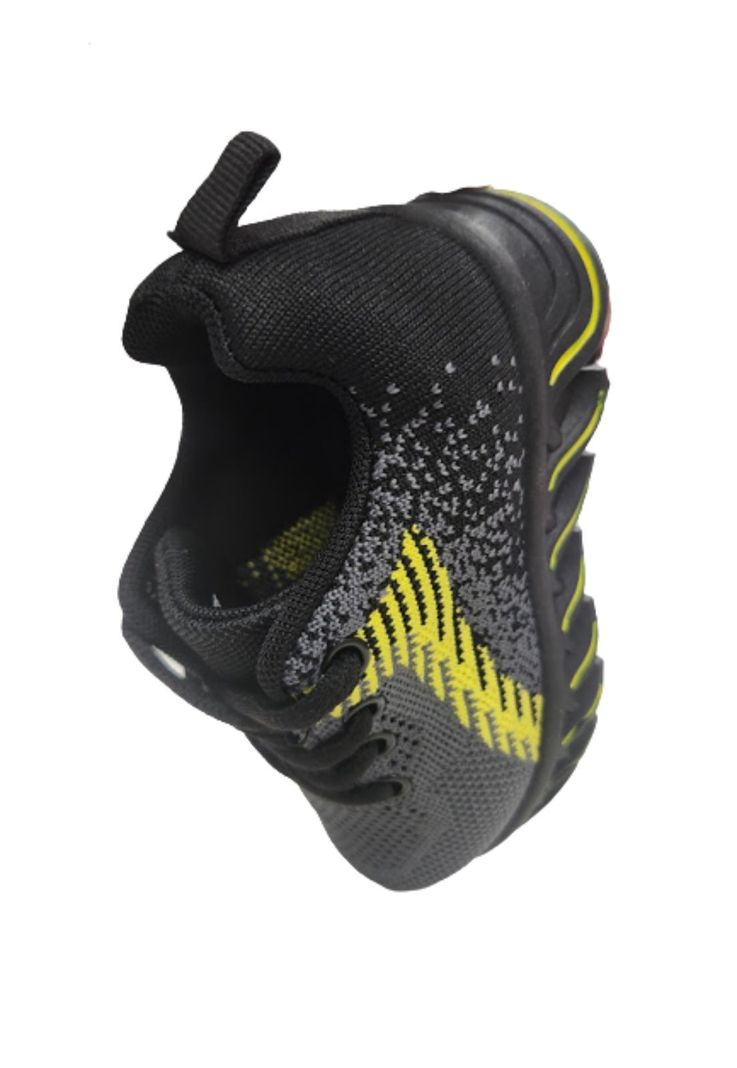 Zapatilla Deportiva Gris Amarillo Unisex-2