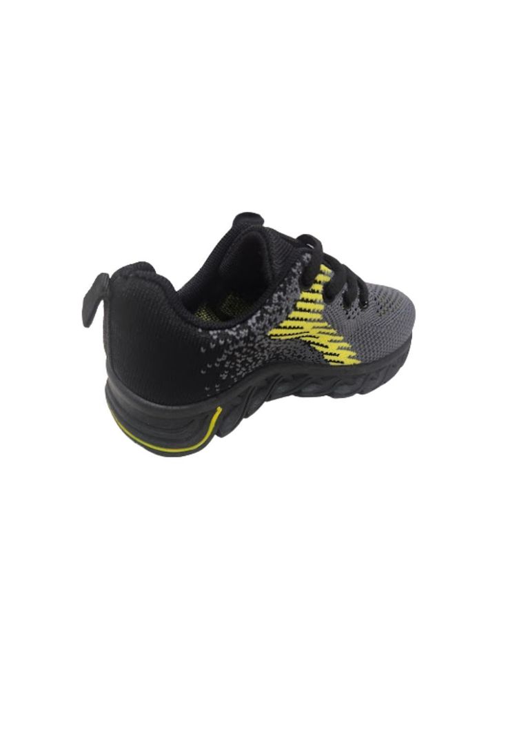 Zapatilla Deportiva Gris Amarillo Unisex-1