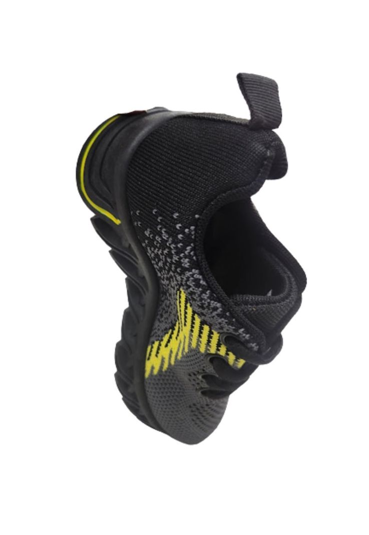 Zapatilla Deportiva Gris Amarillo Unisex-3