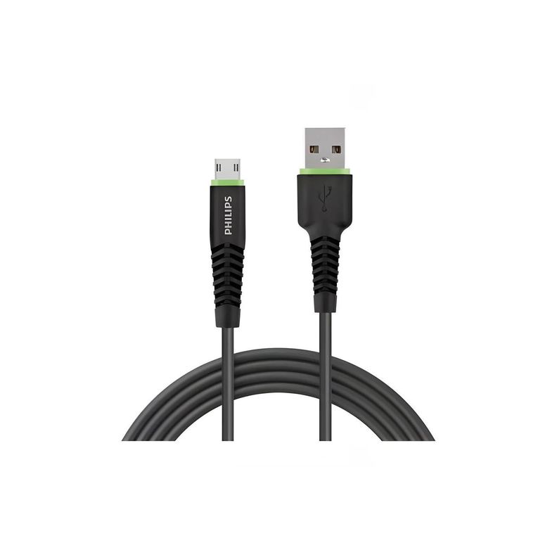 Cable Philips USB a Micro USB 1.2mt Black-0