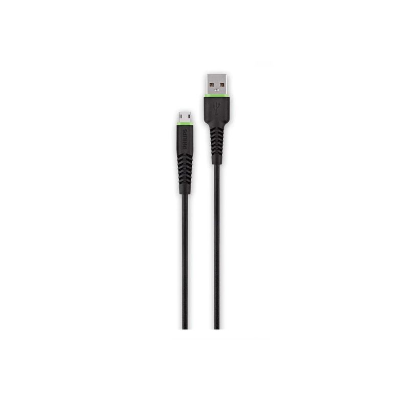 Cable Philips USB a Micro USB 1.2mt Black-1