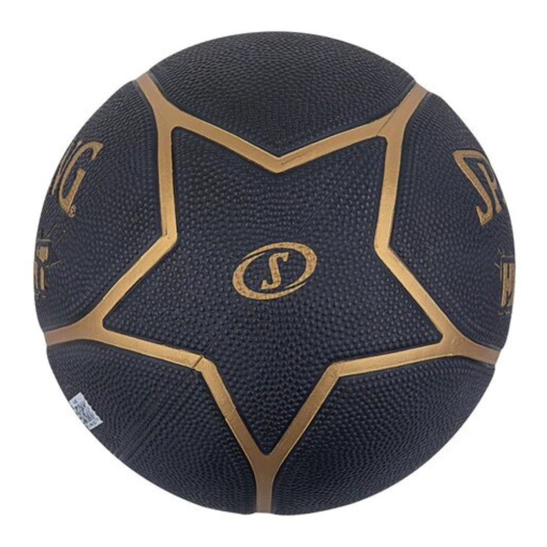 Balón Basketball Highlight Tamaño 7 Negro Dorado-2