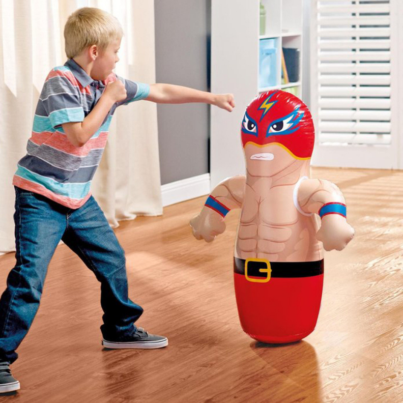 Boxeador Porfiado Inflable 3D Bop Bags-2