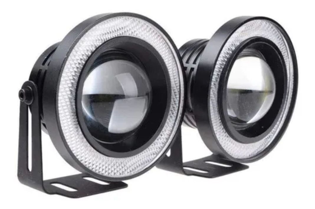 Foco Luz Antiniebla Auto Led Niebla Luz Cob Halo Ángel-2