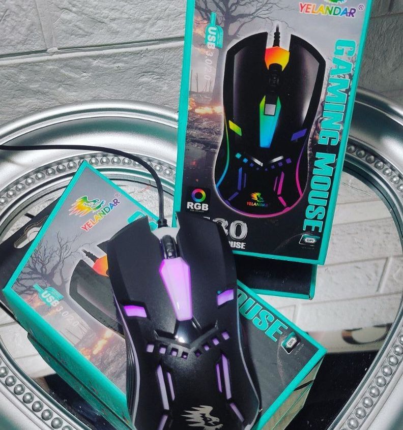 Mouse Con Cable Luces RGB Gamer-2
