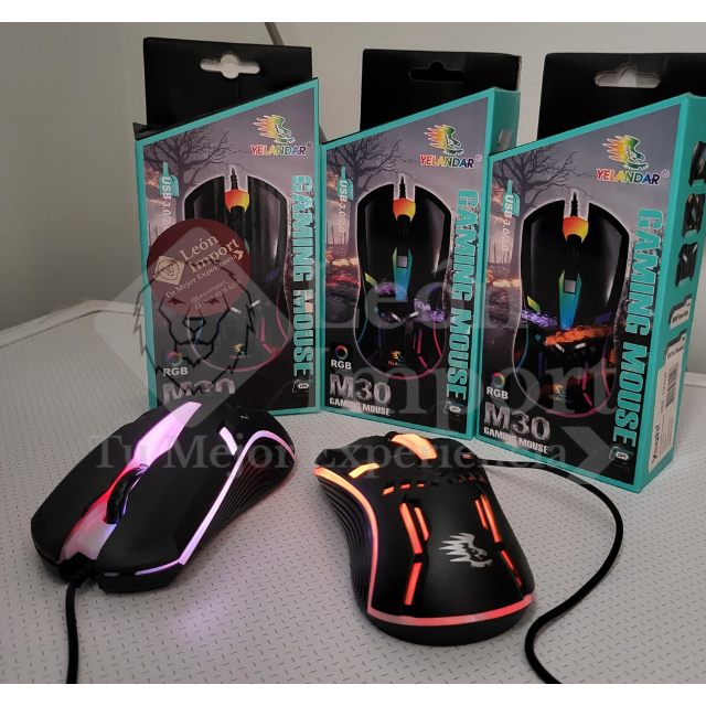 Mouse Con Cable Luces RGB Gamer-4