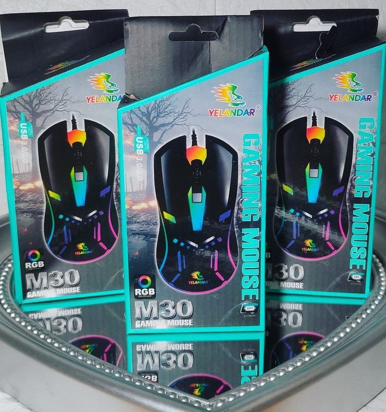 Mouse Con Cable Luces RGB Gamer-3